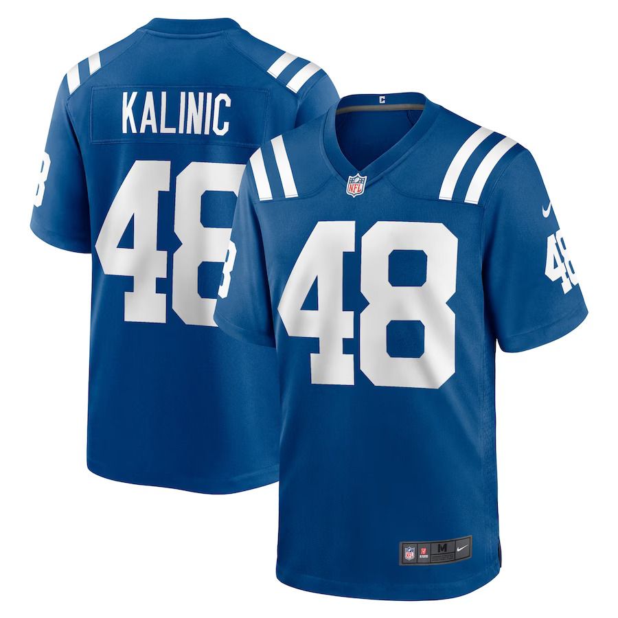 Men Indianapolis Colts 48 Nikola Kalinic Nike Royal Game Player NFL Jersey